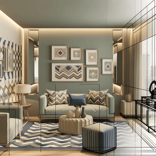 Geometric Patterns Create Sensory Bliss in Mumbai Home Design - Cosas y Punto