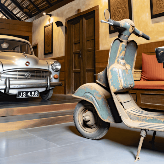 Innovative Kerala Home Design Features Car and Scooter Décor - Cosas y Punto