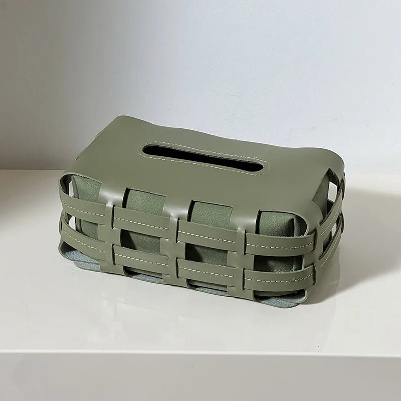 Modern Elegant Leather Tissue Box - Cosas y Punto