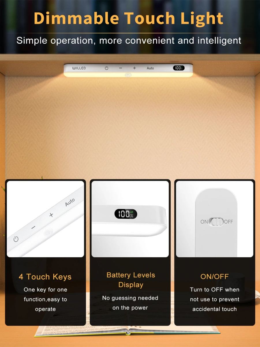 WILLED Rechargeable Warm Light Motion Sensor Cabinet Light - Cosas y Punto