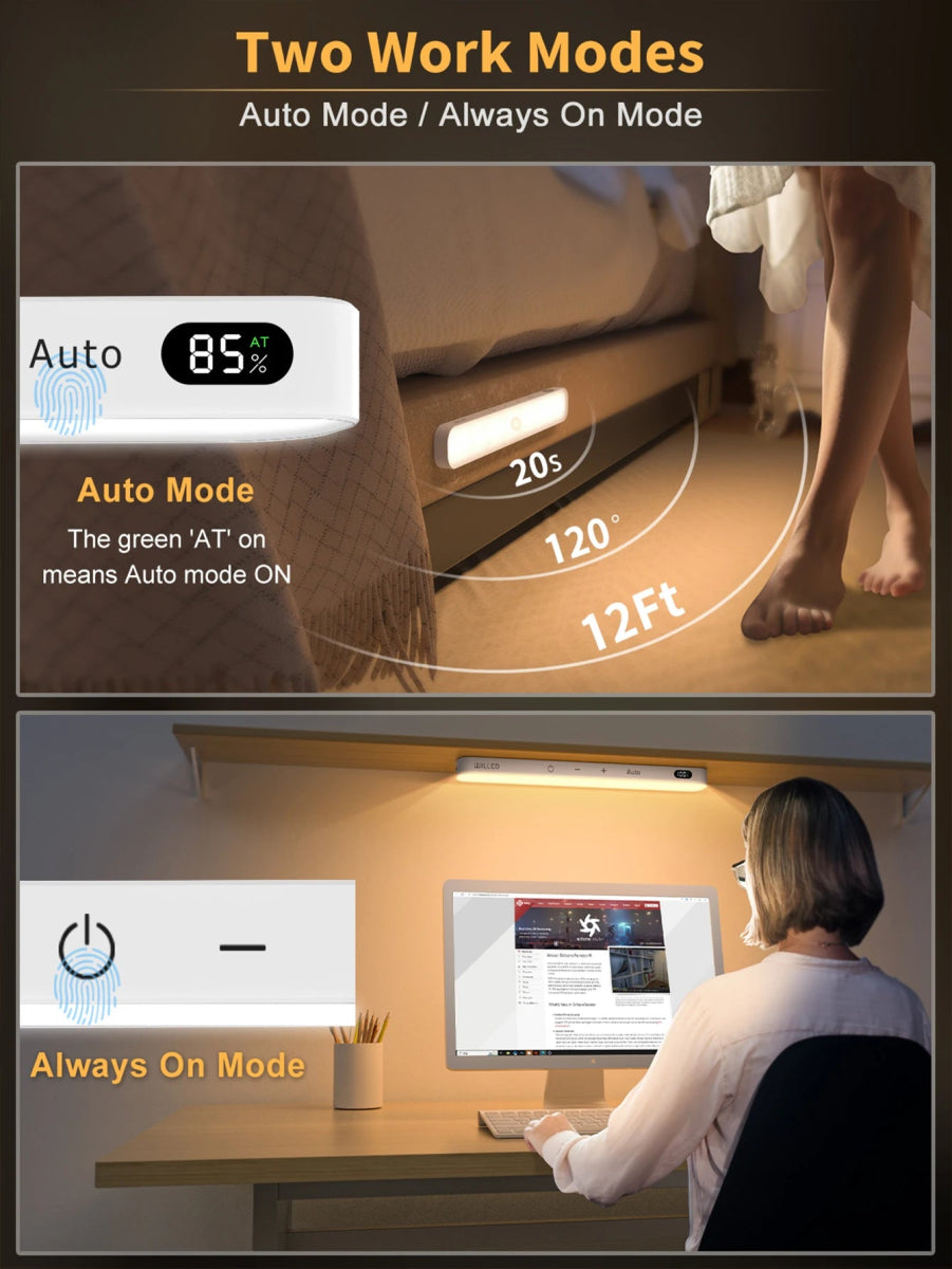 WILLED Rechargeable Warm Light Motion Sensor Cabinet Light - Cosas y Punto