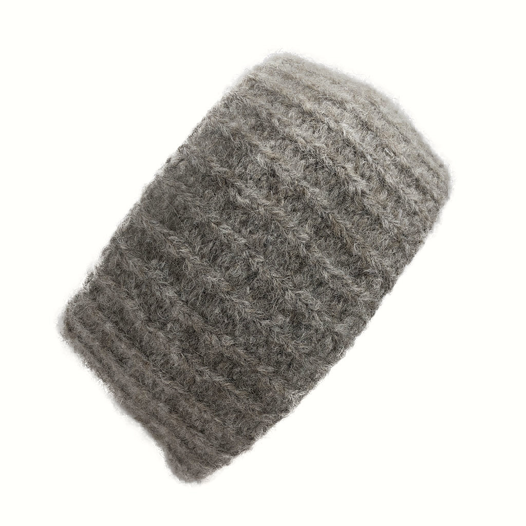 Autumn Ribbed Alpaca Ear Warmer - Cosas y Punto