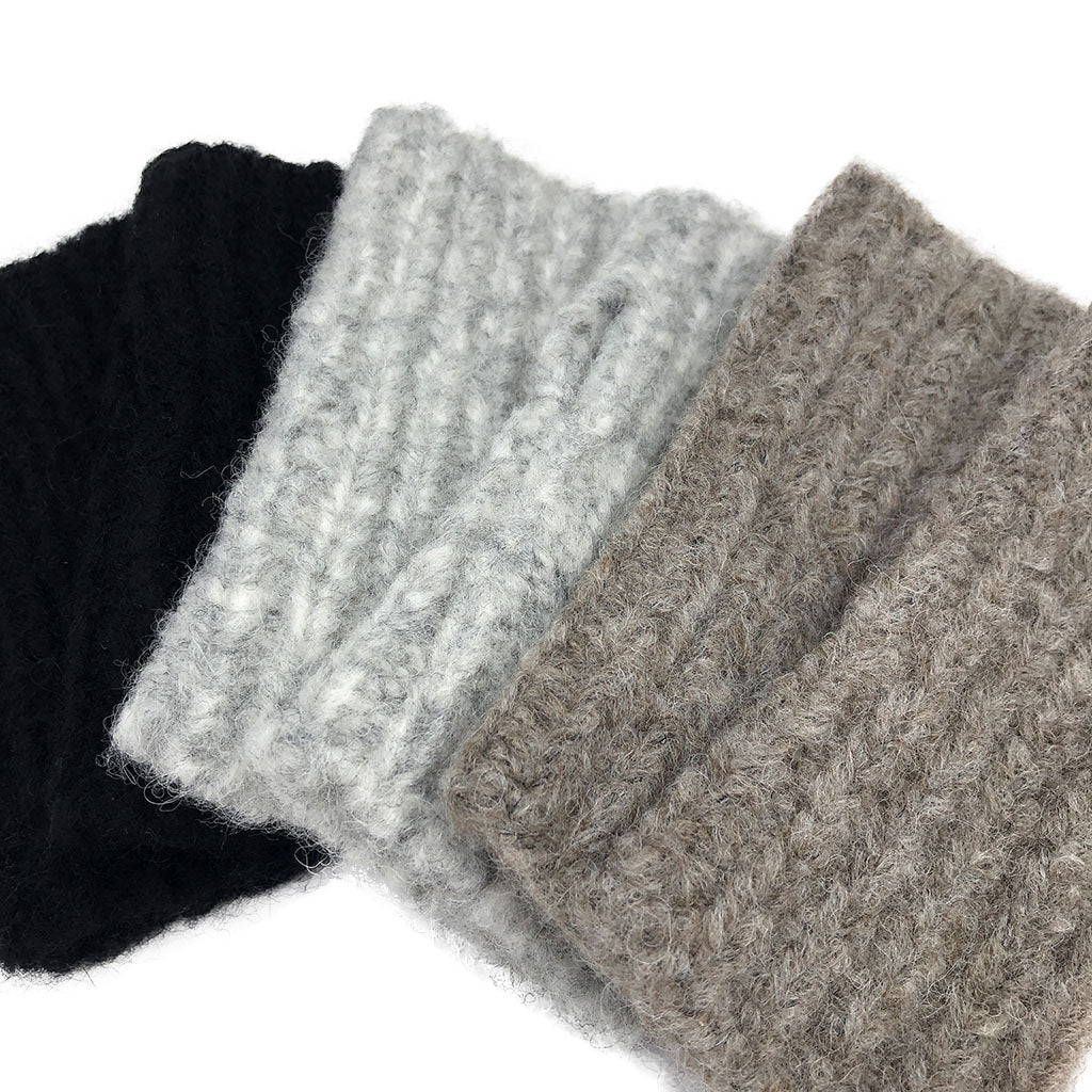 Autumn Ribbed Alpaca Gloves - Cosas y Punto