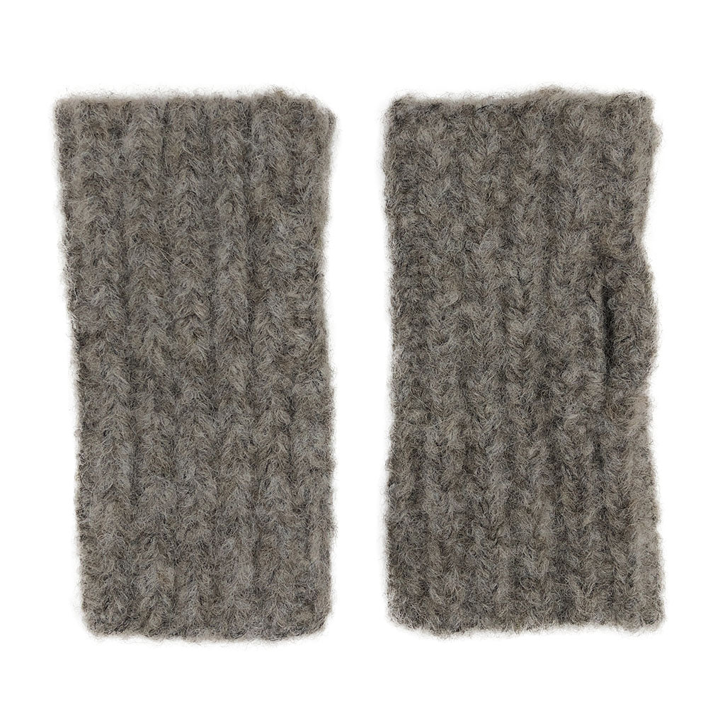 Autumn Ribbed Alpaca Gloves - Cosas y Punto