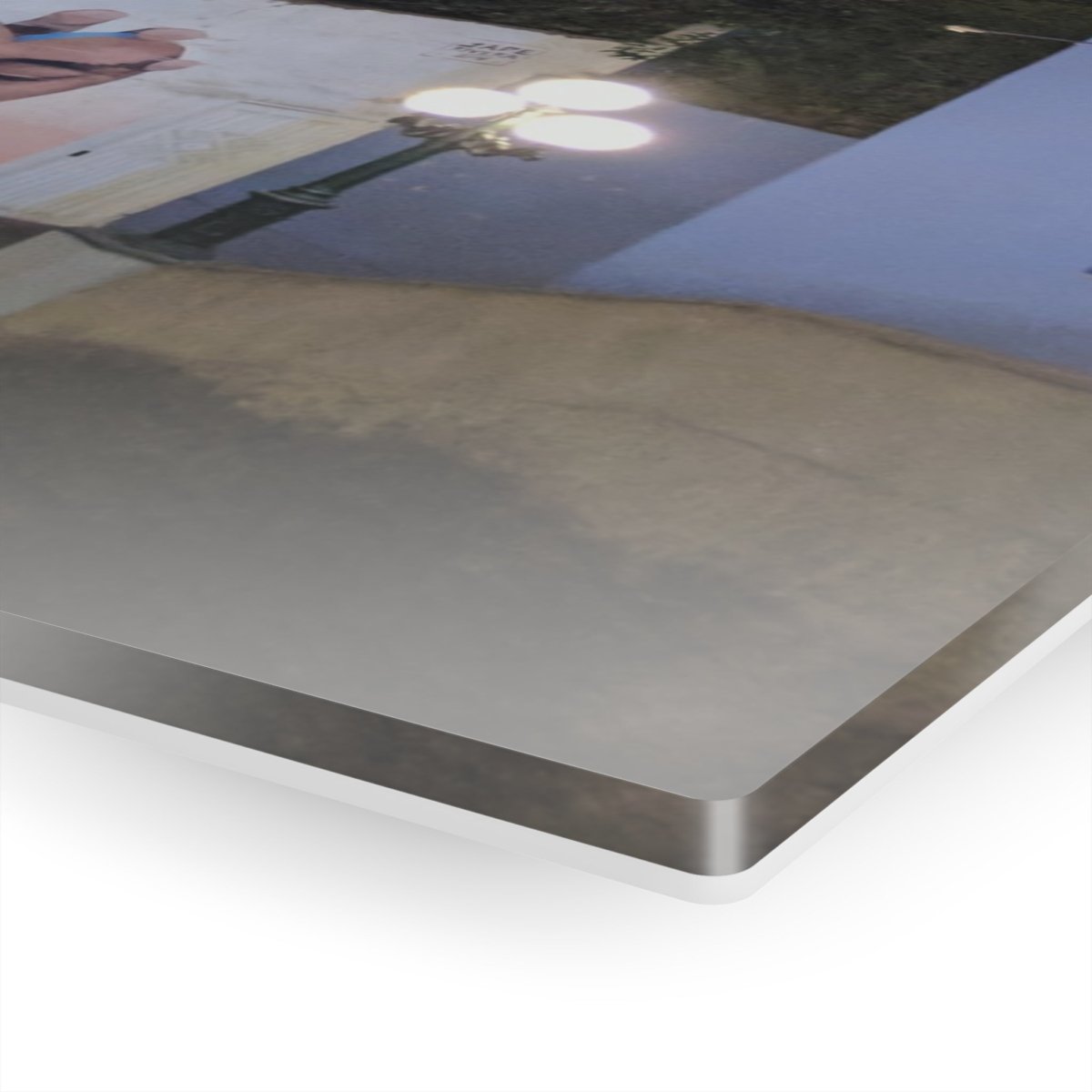 Barranco, Lima Peru by night on Acrylic Glass Wall Art - Cosas y Punto