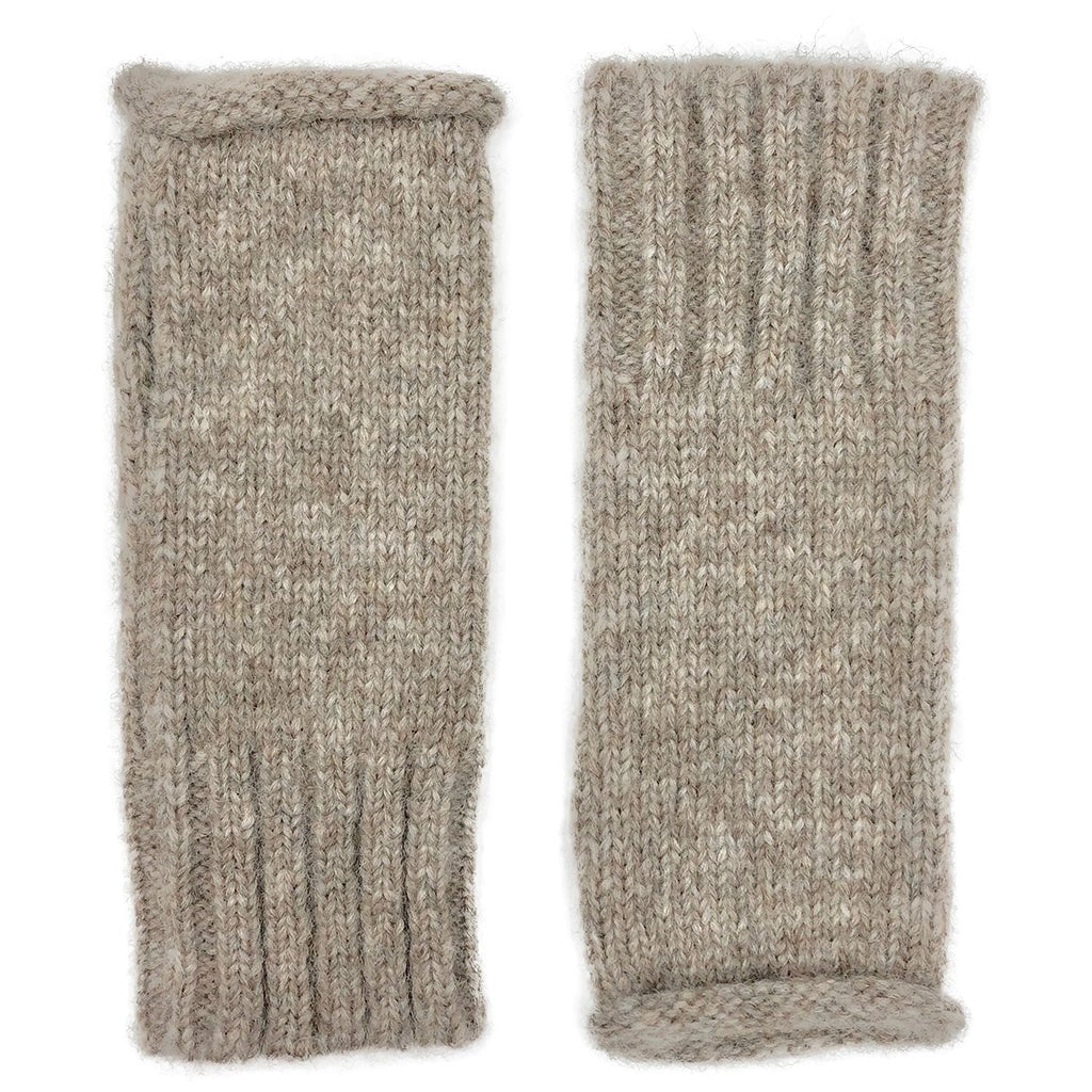 Beige Essential Knit Alpaca Gloves - Cosas y Punto