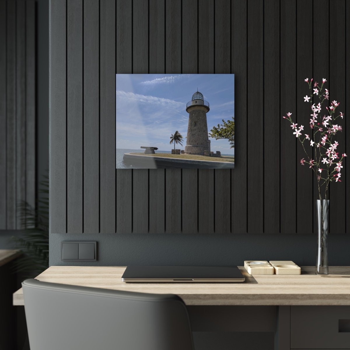 Boca Chita Lighthouse on Acrylic Glass Wall Art - Cosas y Punto