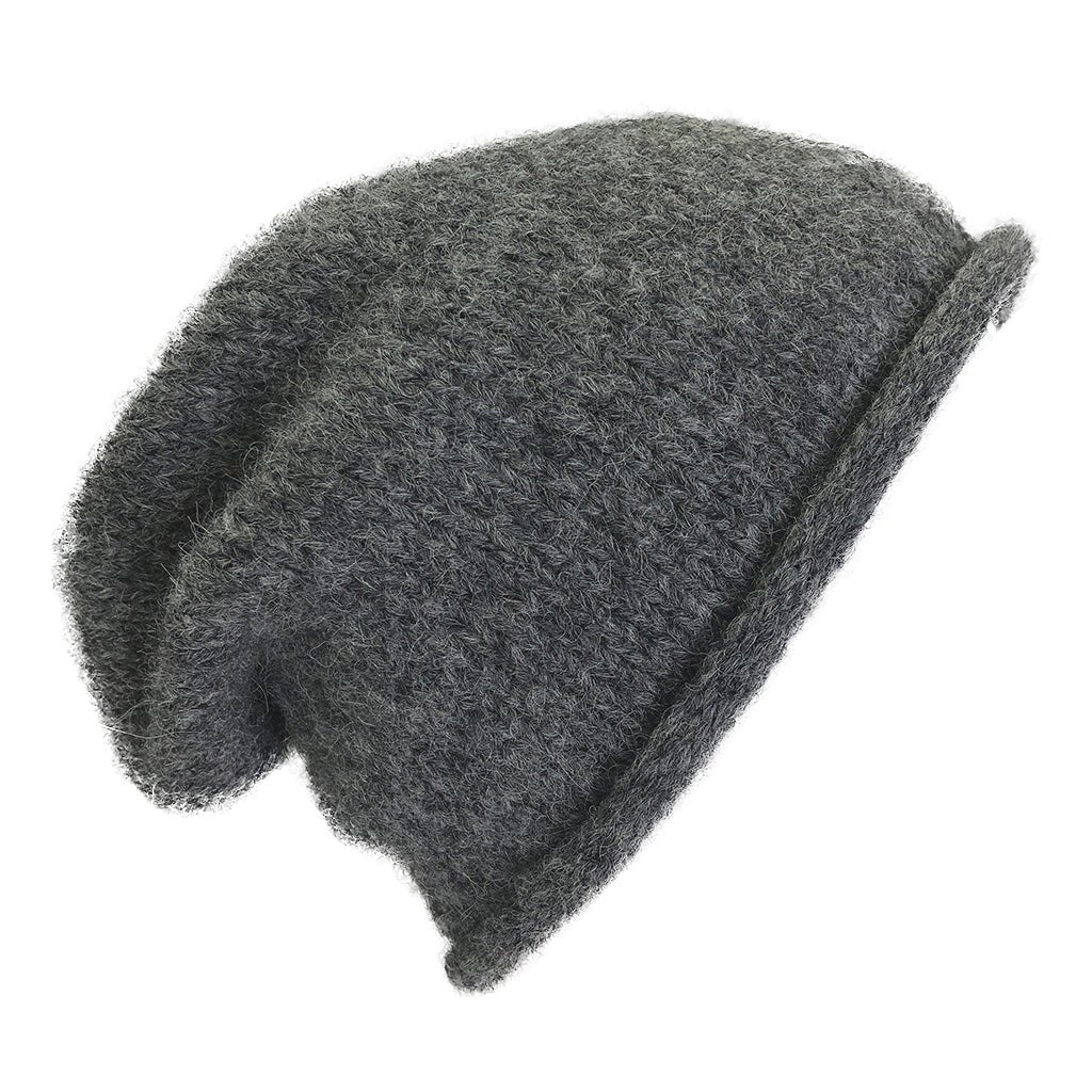 Charcoal Essential Knit Alpaca Beanie - Cosas y Punto