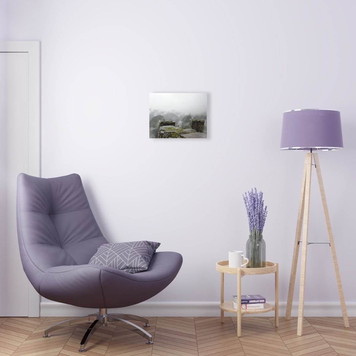 Clouds Passing Machu Picchu on Acrylic Glass Wall Art - Cosas y Punto