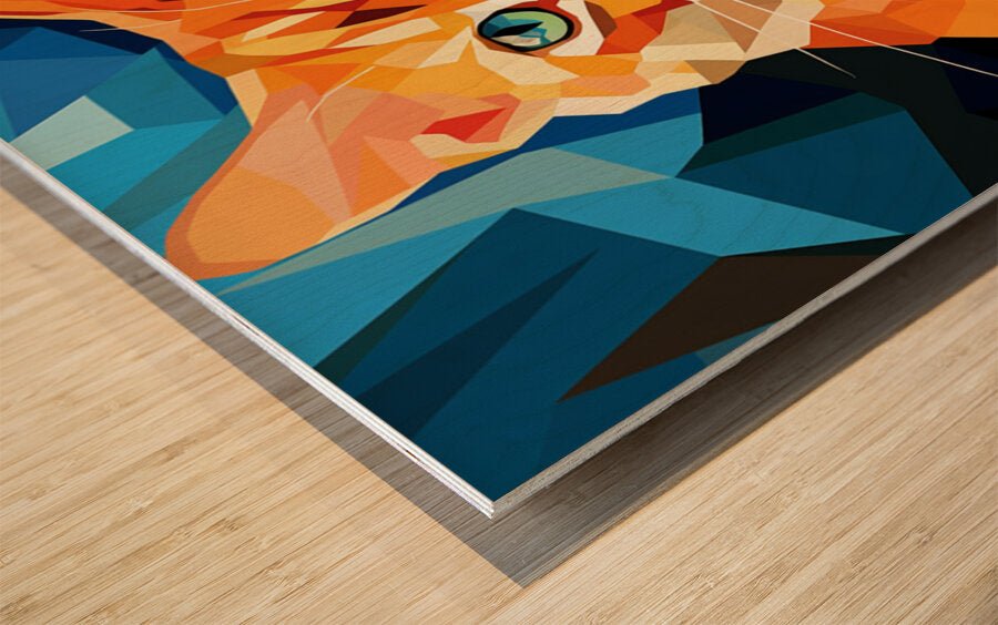 Cubist Whiskers - Vibrant Feline Pop Art - Cosas y Punto