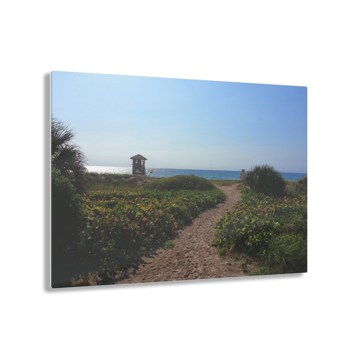 Entering the beach on Acrylic Glass Wall Art - Cosas y Punto