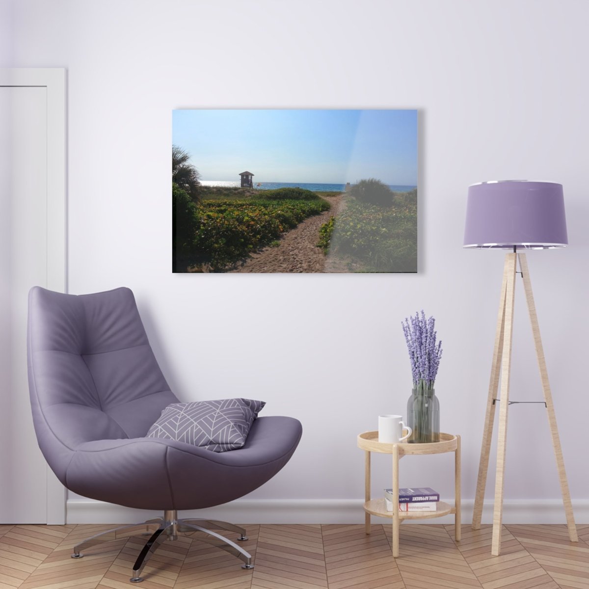 Entering the beach on Acrylic Glass Wall Art - Cosas y Punto
