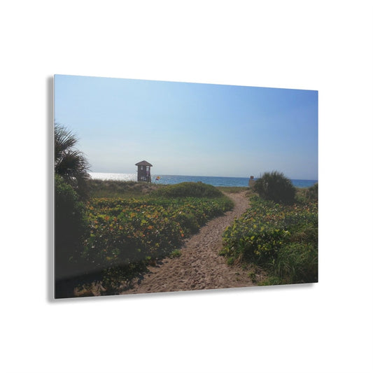 Entering the beach on Acrylic Glass Wall Art - Cosas y Punto