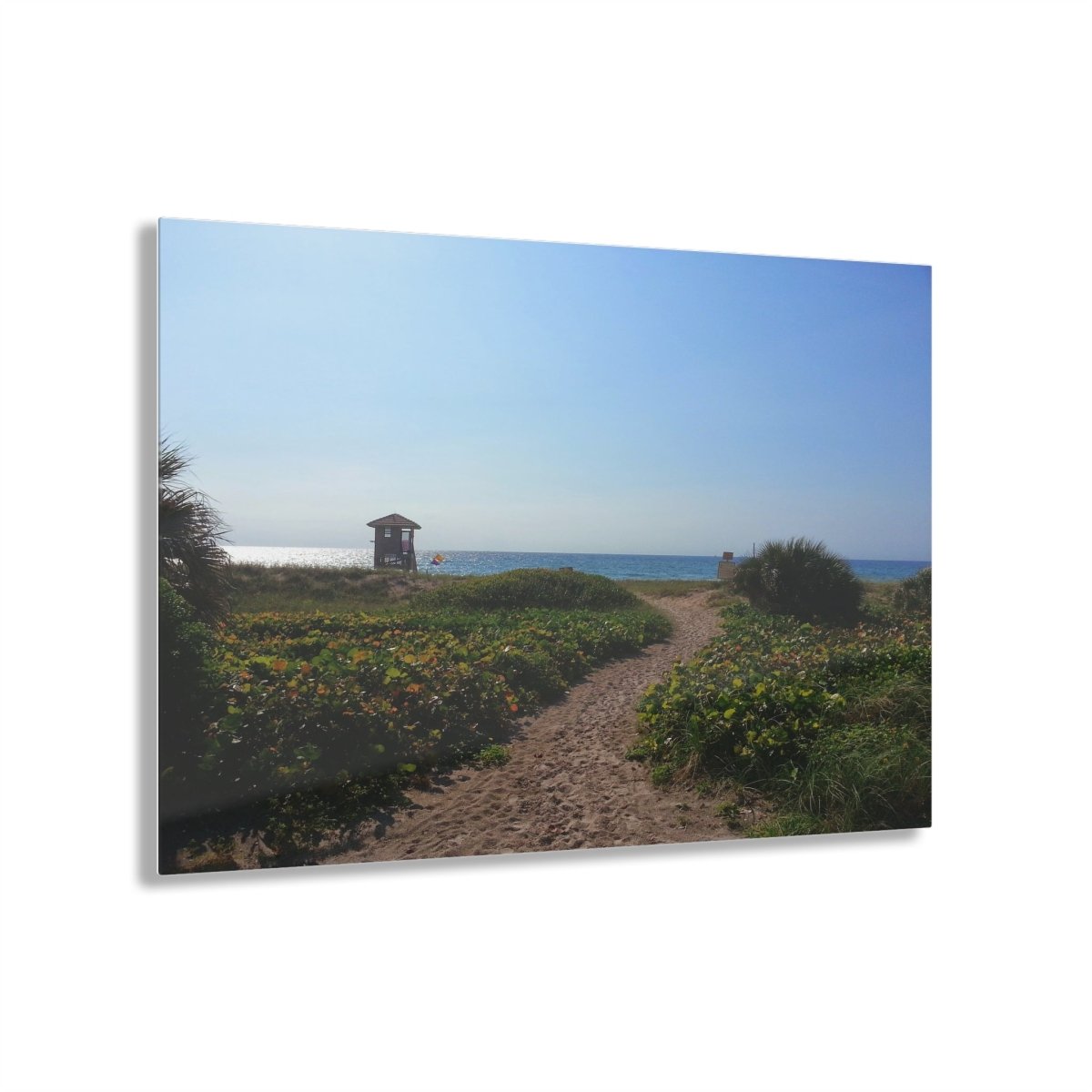 Entering the beach on Acrylic Glass Wall Art - Cosas y Punto