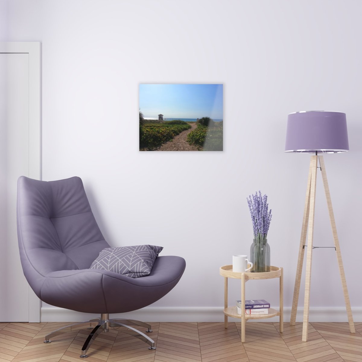 Entering the beach on Acrylic Glass Wall Art - Cosas y Punto