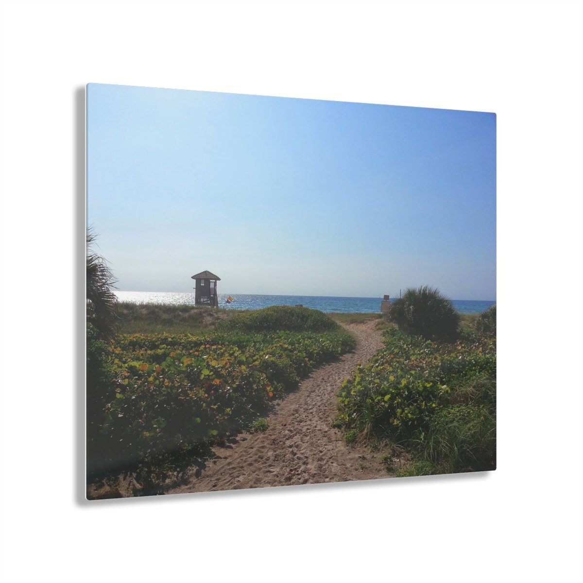 Entering the beach on Acrylic Glass Wall Art - Cosas y Punto