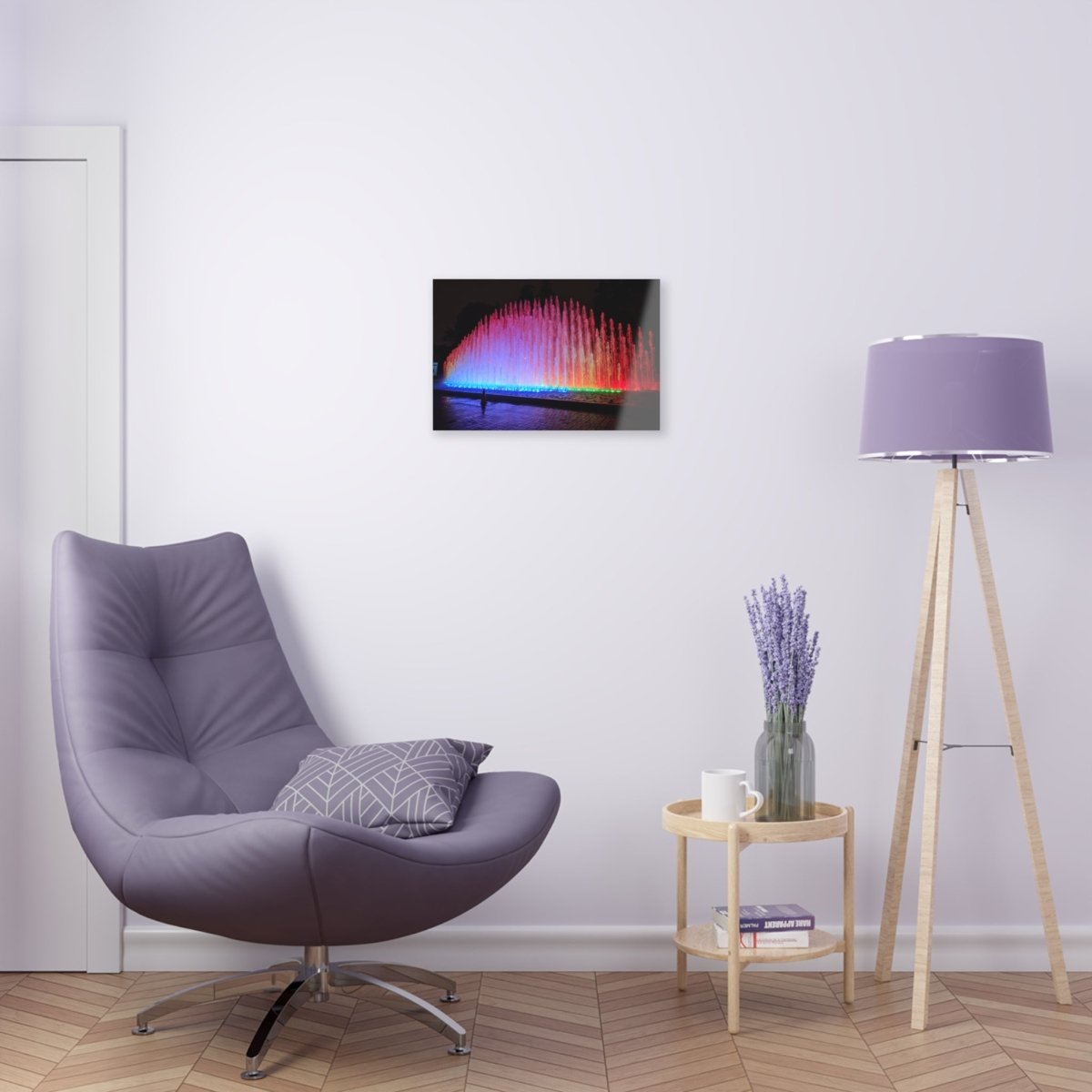 Fuente del Arco Iris in Peru on Acrylic Glass Wall Art - Cosas y Punto