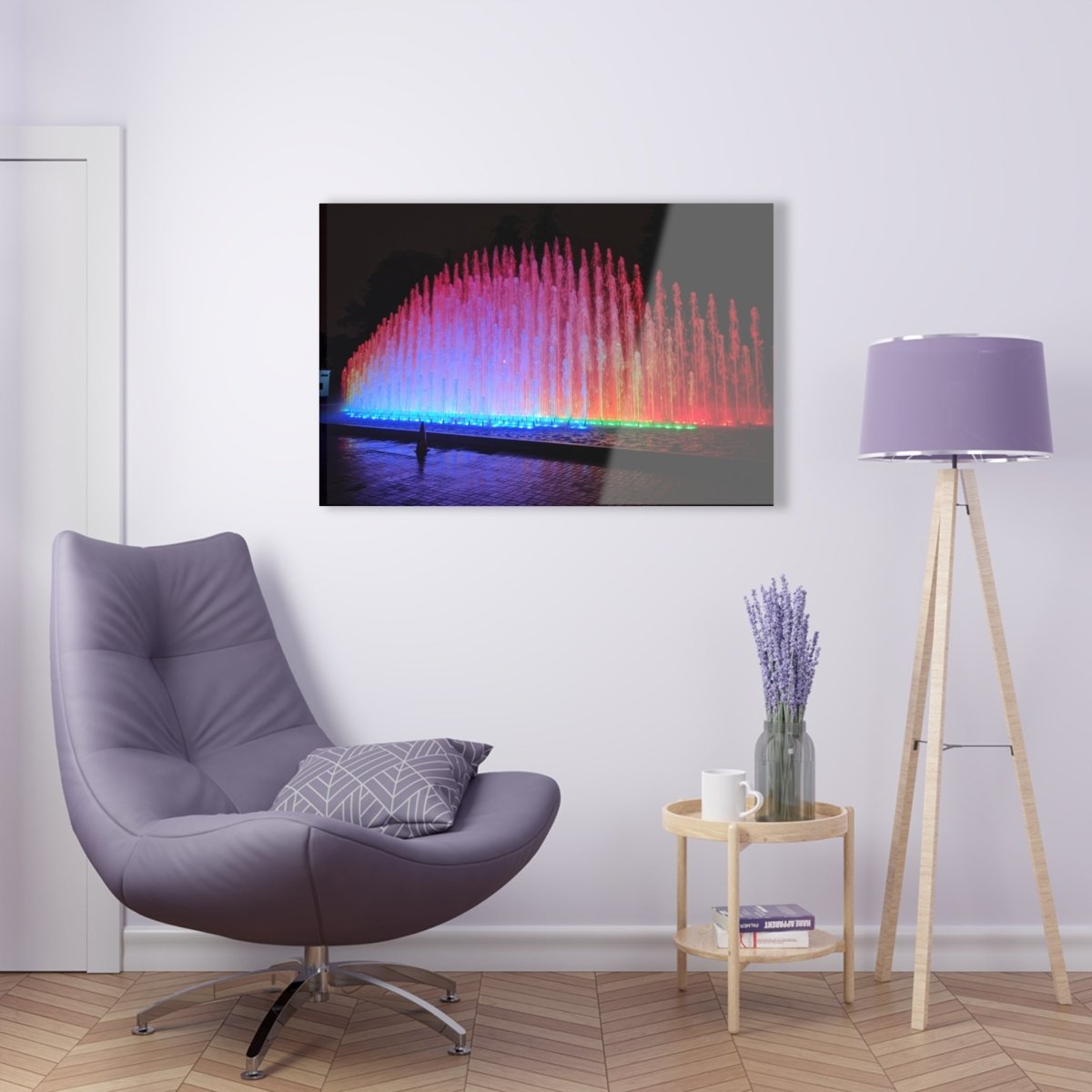 Fuente del Arco Iris in Peru on Acrylic Glass Wall Art - Cosas y Punto