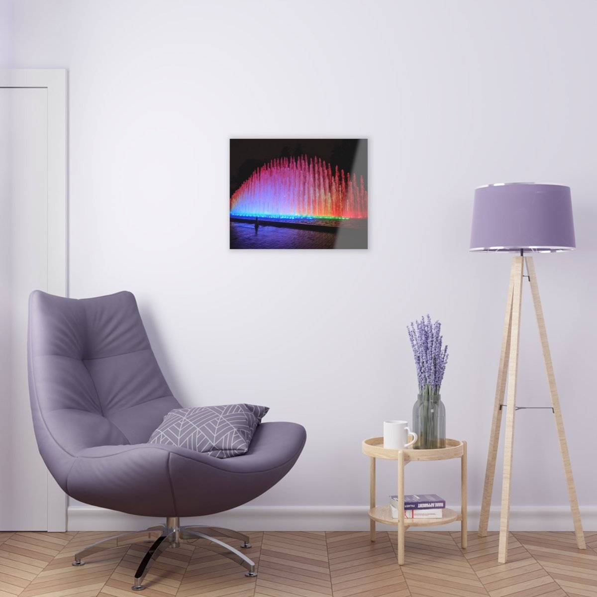 Fuente del Arco Iris in Peru on Acrylic Glass Wall Art - Cosas y Punto