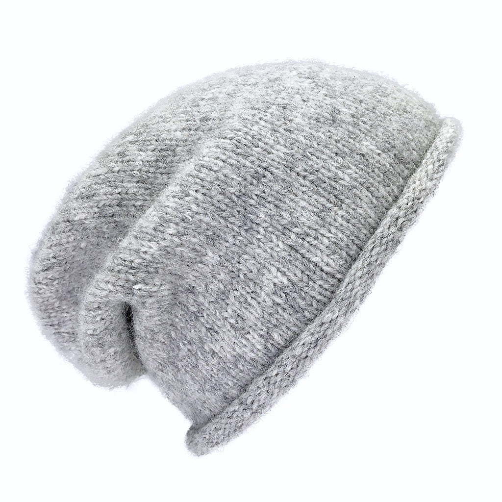 Gray Essential Knit Alpaca Beanie - Cosas y Punto