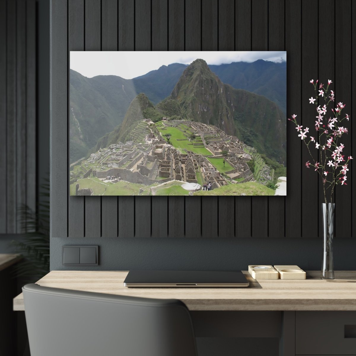 Machu Picchu on Acrylic Glass Wall Art - Cosas y Punto