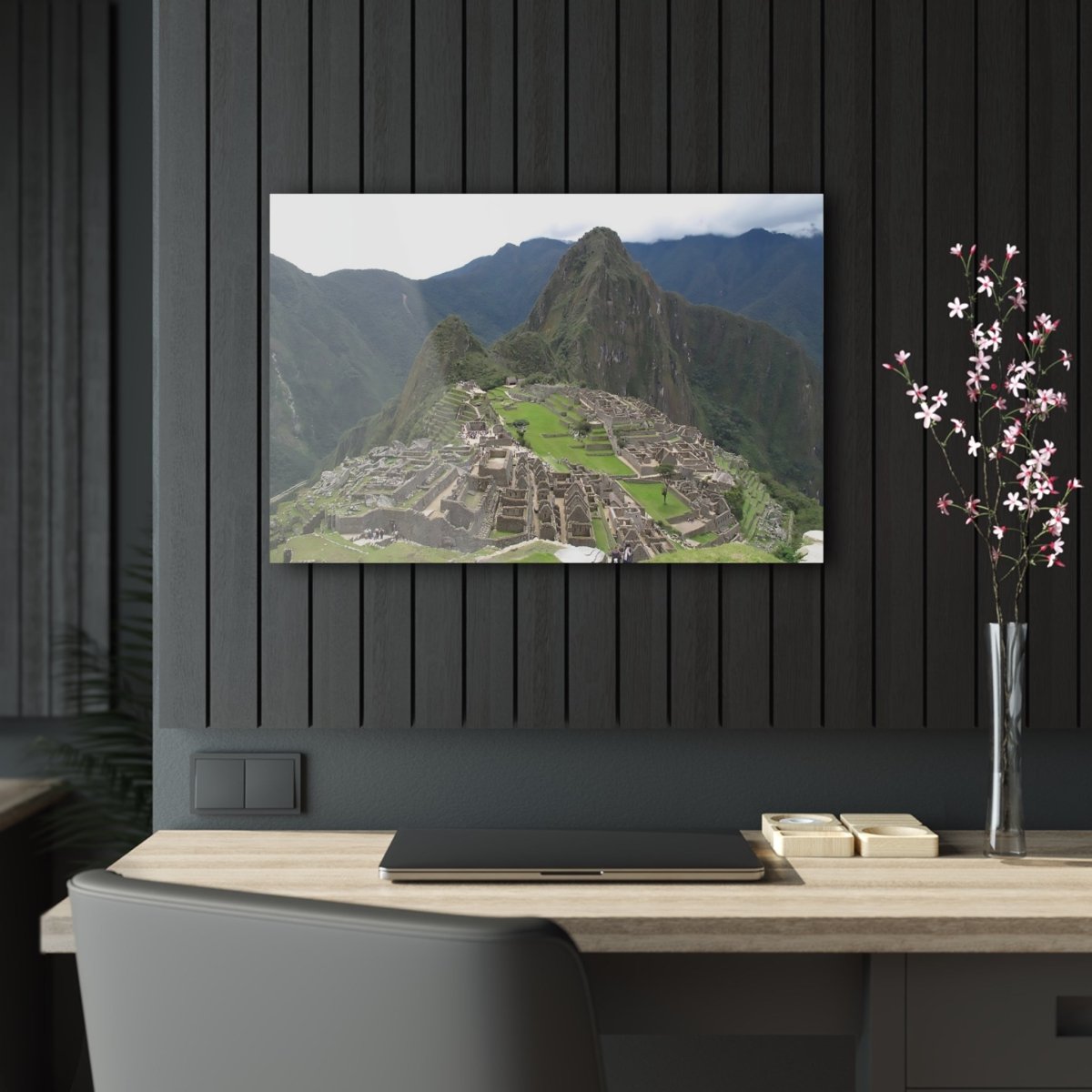 Machu Picchu on Acrylic Glass Wall Art - Cosas y Punto