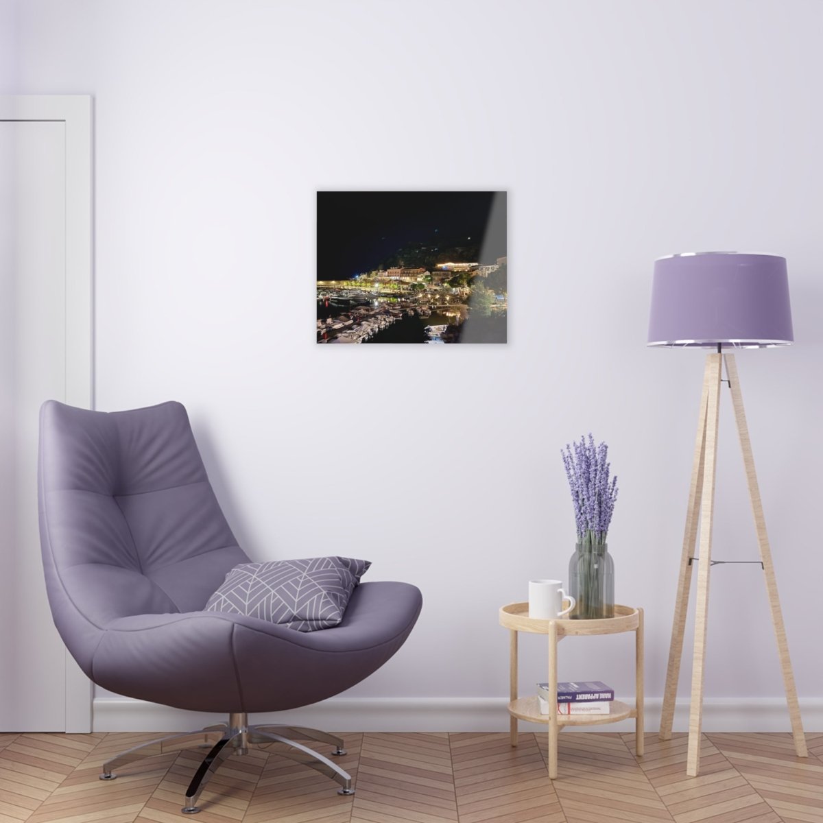Maratea Bay at night on Acrylic Glass Wall Art - Cosas y Punto