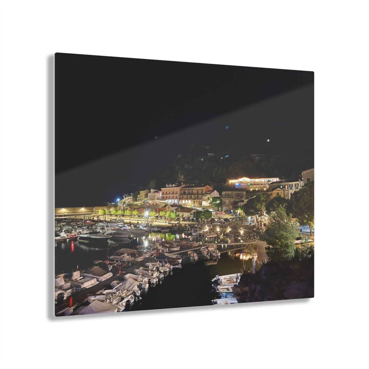 Maratea Bay at night on Acrylic Glass Wall Art - Cosas y Punto