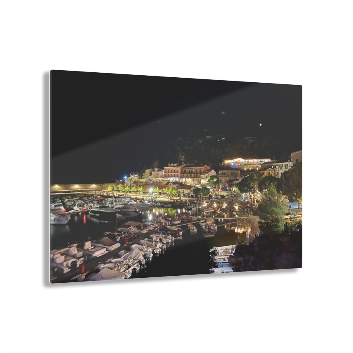 Maratea Bay at night on Acrylic Glass Wall Art - Cosas y Punto