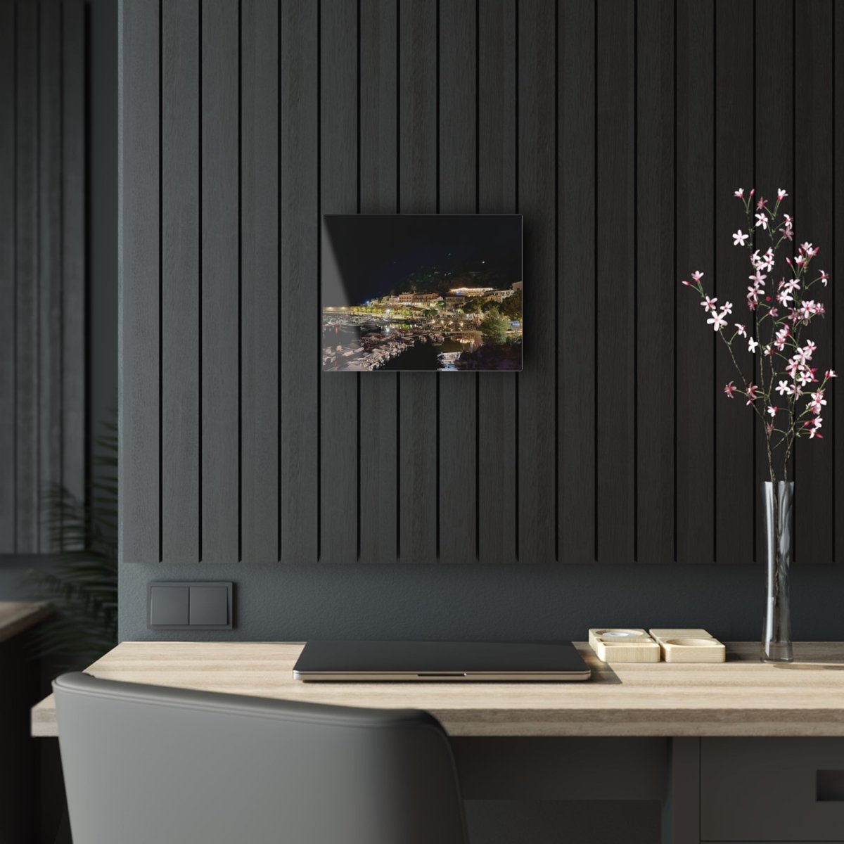 Maratea Bay at night on Acrylic Glass Wall Art - Cosas y Punto