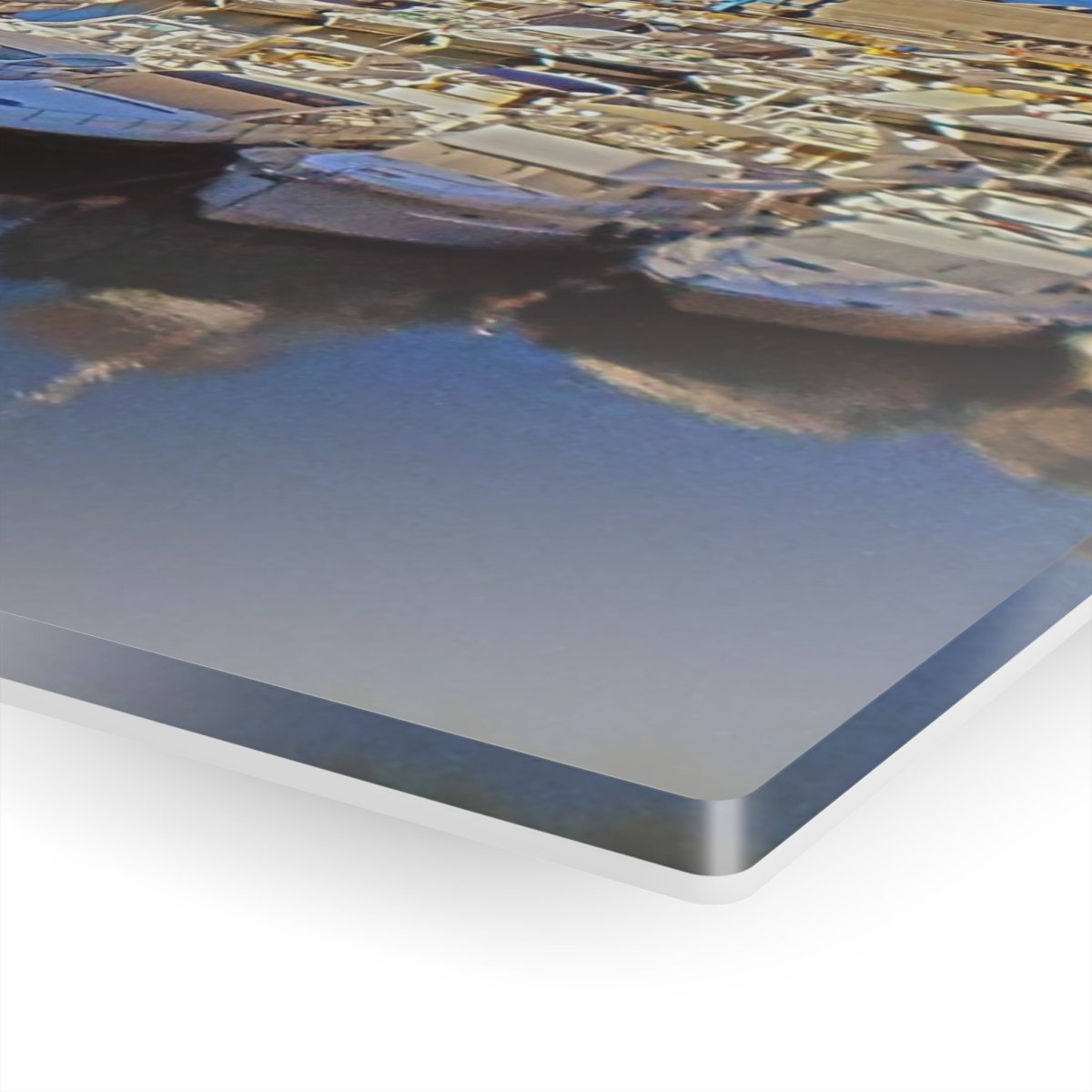 Marina in Maratea Bay on Acrylic Glass Wall Art - Cosas y Punto