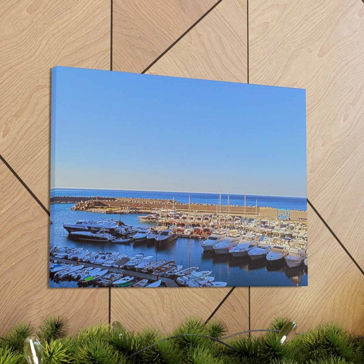 Marina in Maratea Bay on Canvas - Cosas y Punto