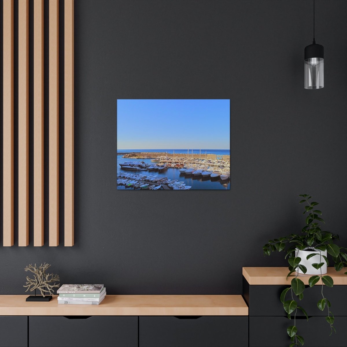 Marina in Maratea Bay on Canvas - Cosas y Punto