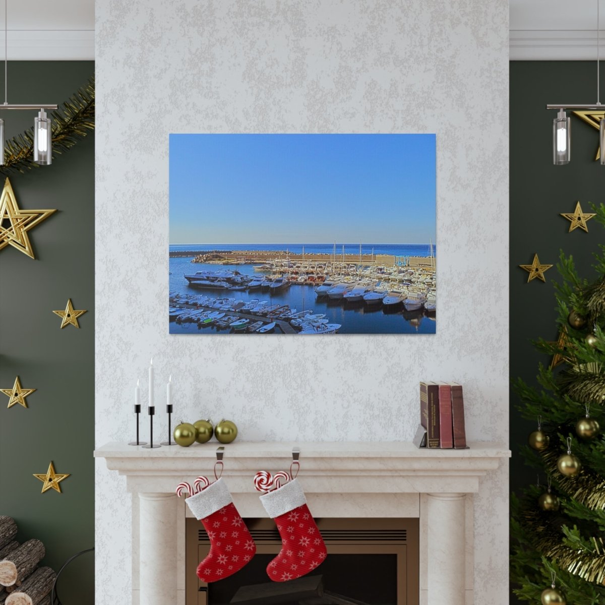 Marina in Maratea Bay on Canvas - Cosas y Punto