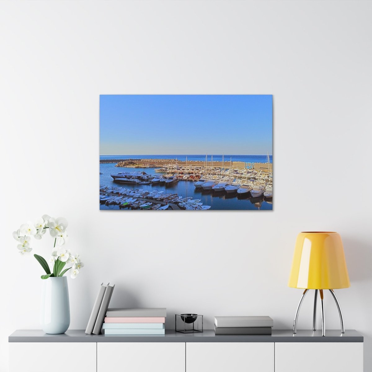 Marina in Maratea Bay on Canvas - Cosas y Punto
