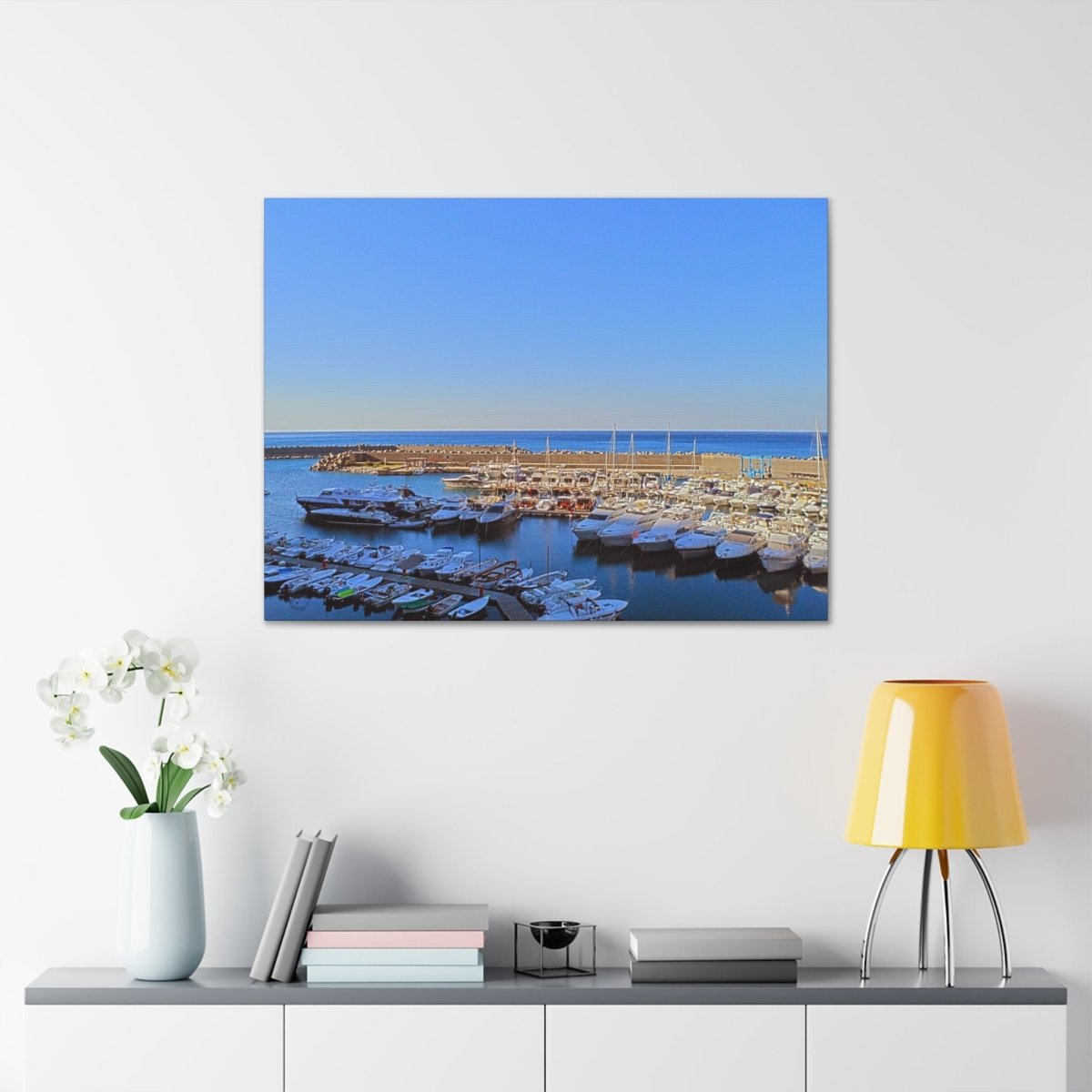 Marina in Maratea Bay on Canvas - Cosas y Punto