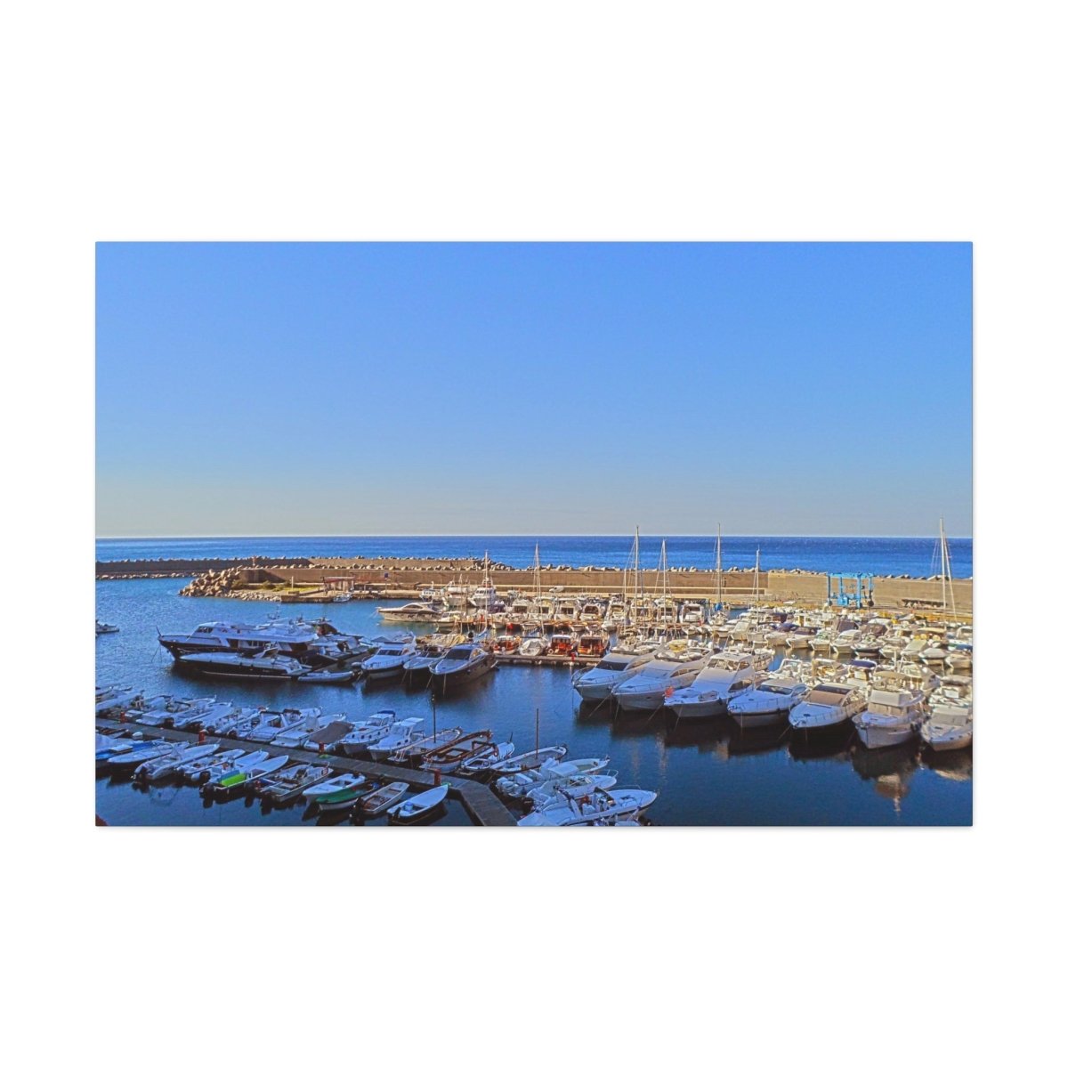 Marina in Maratea Bay on Canvas - Cosas y Punto
