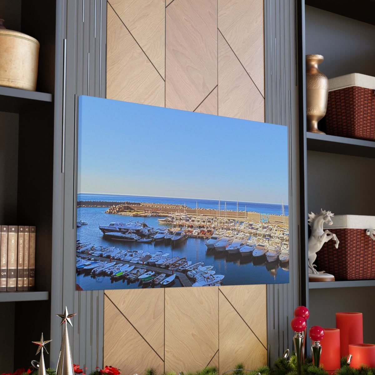 Marina in Maratea Bay on Canvas - Cosas y Punto