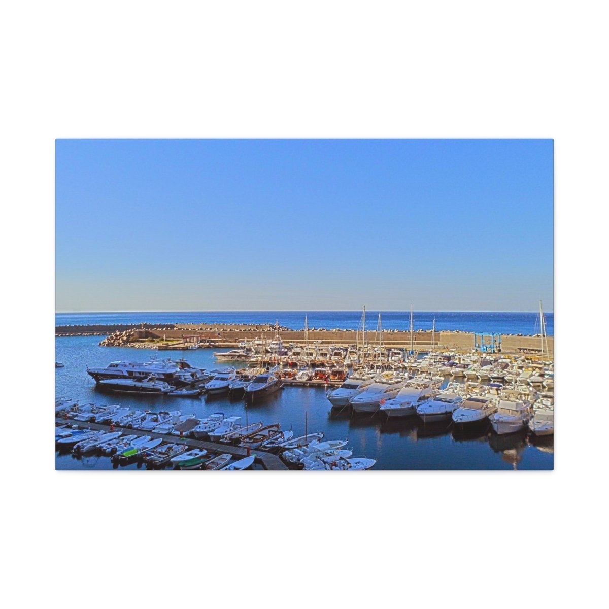 Marina in Maratea Bay on Canvas - Cosas y Punto