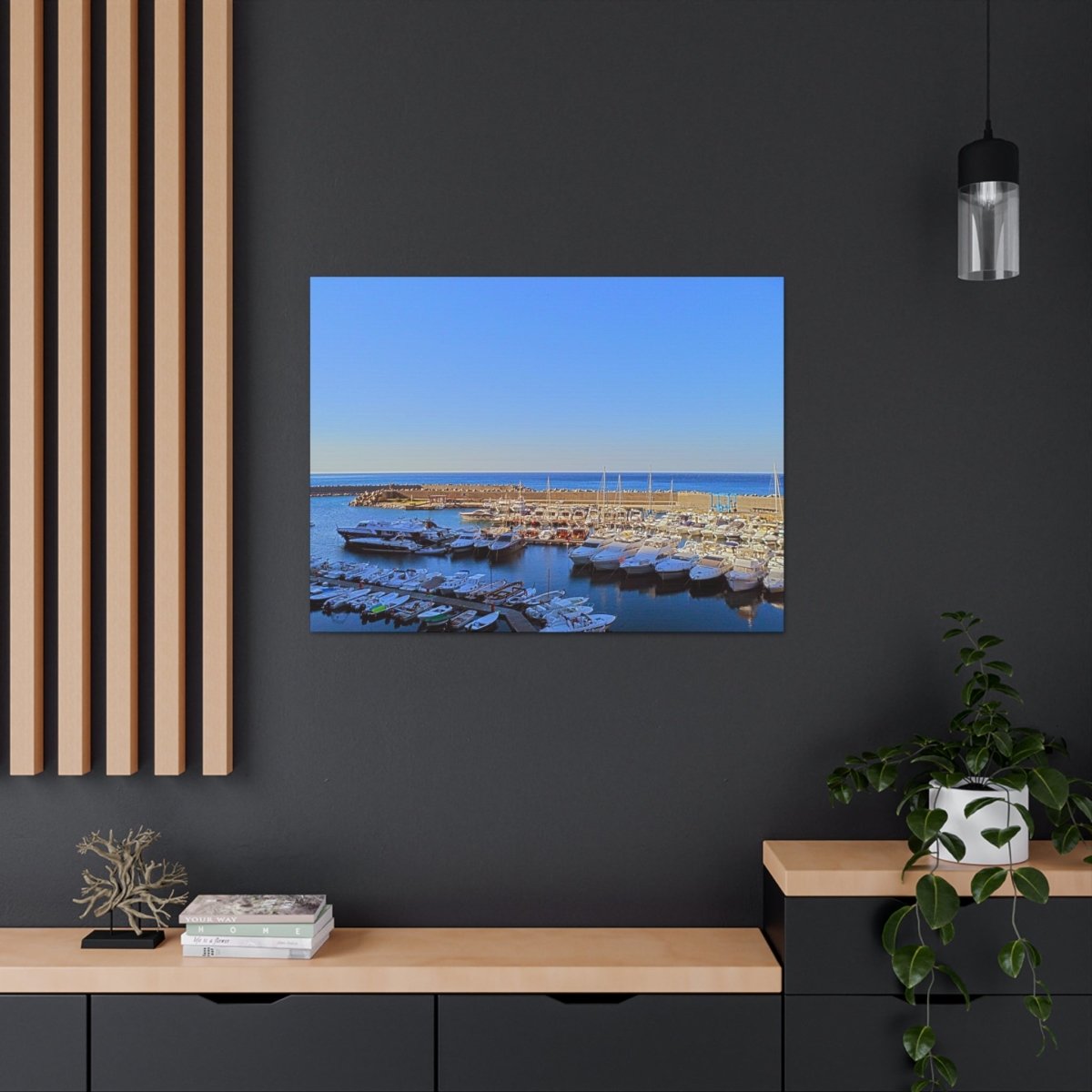 Marina in Maratea Bay on Canvas - Cosas y Punto