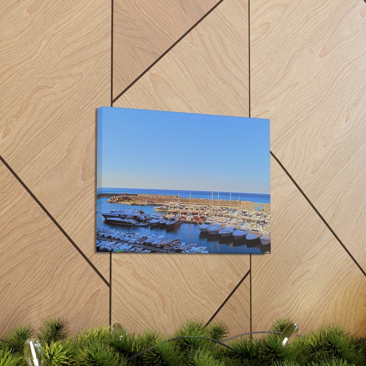 Marina in Maratea Bay on Canvas - Cosas y Punto