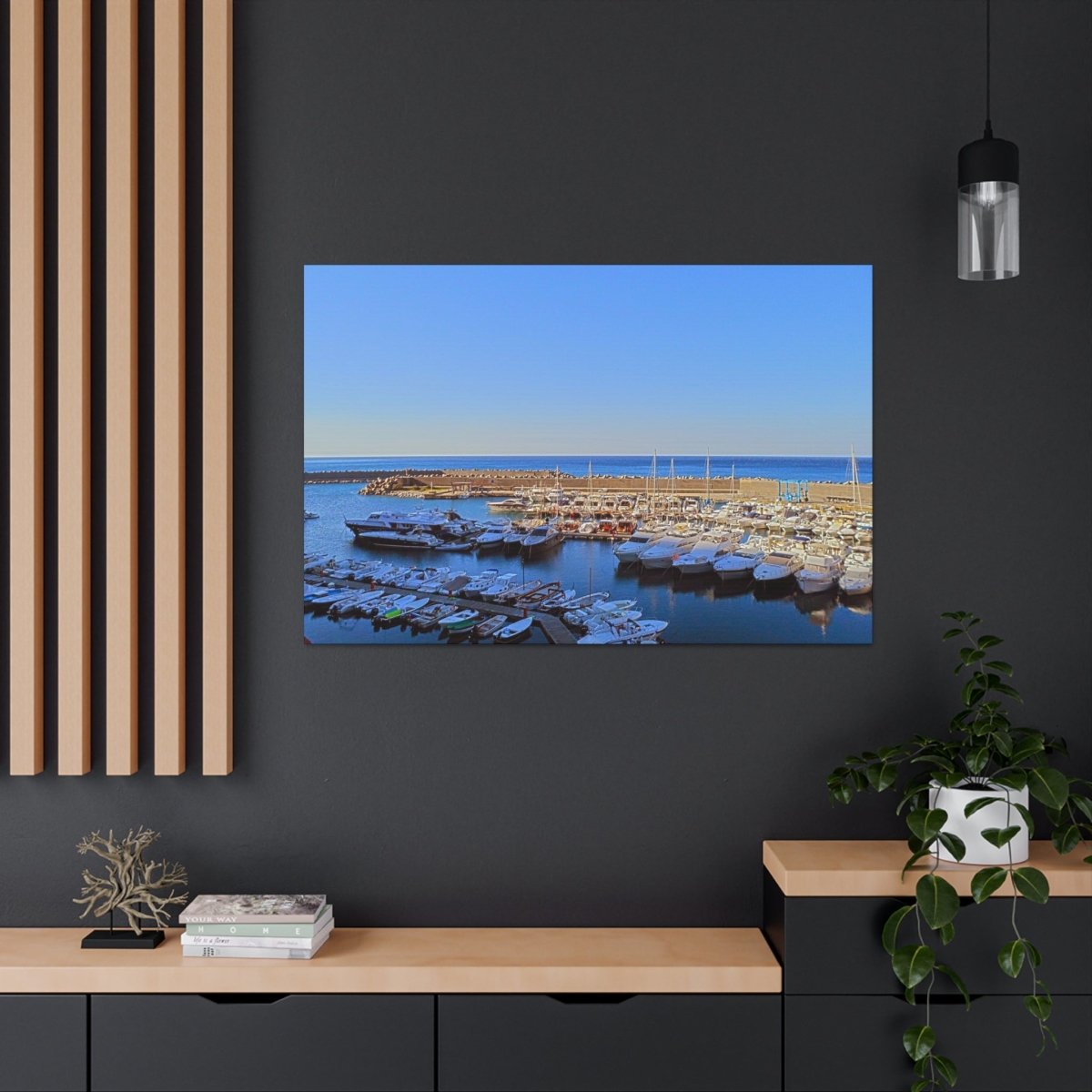 Marina in Maratea Bay on Canvas - Cosas y Punto