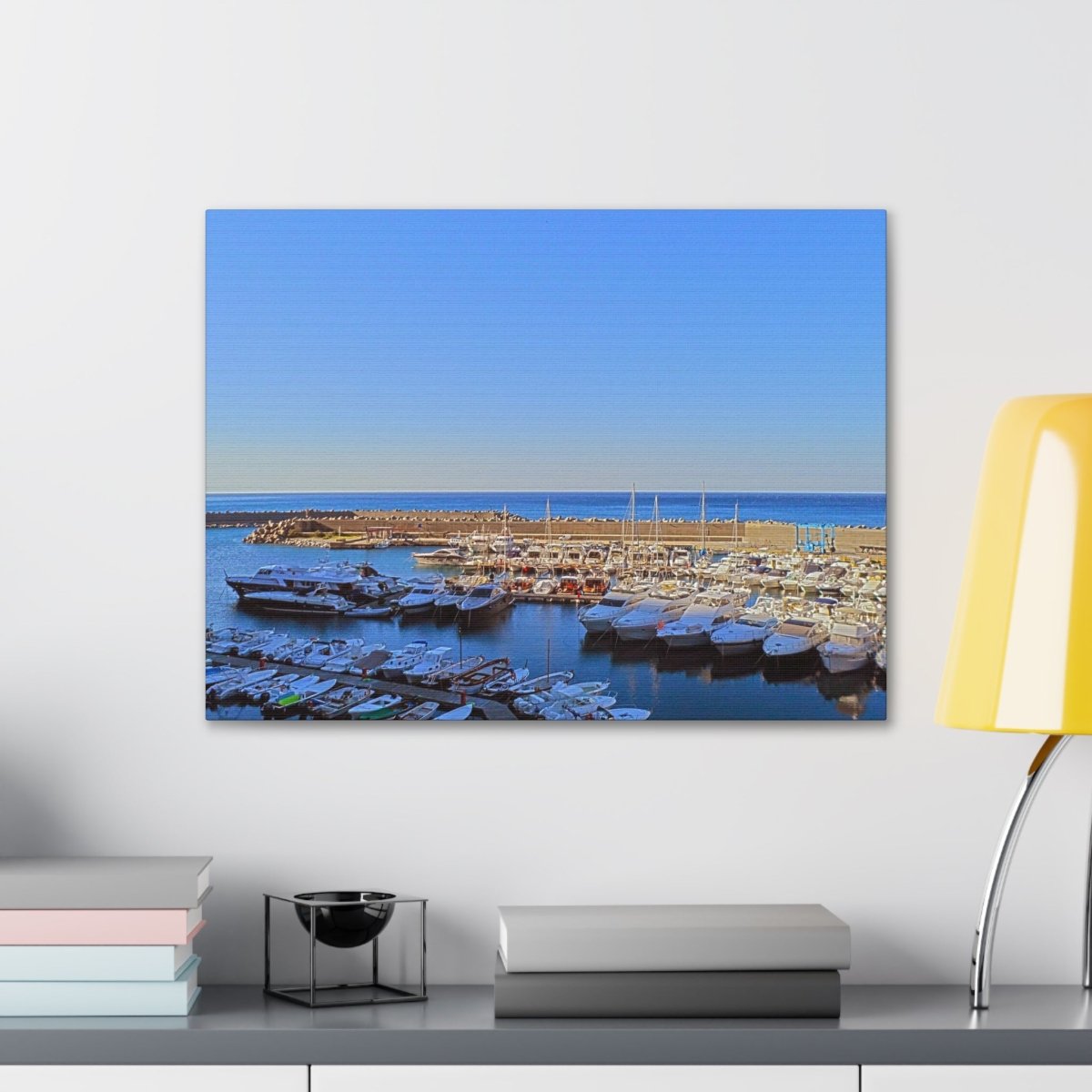 Marina in Maratea Bay on Canvas - Cosas y Punto