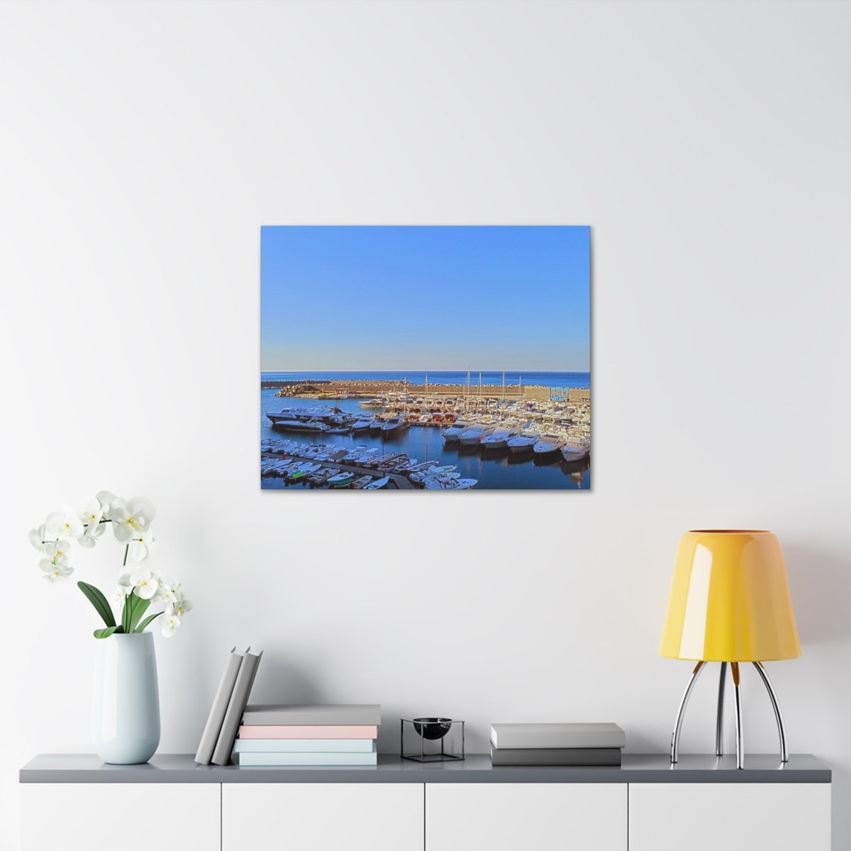 Marina in Maratea Bay on Canvas - Cosas y Punto
