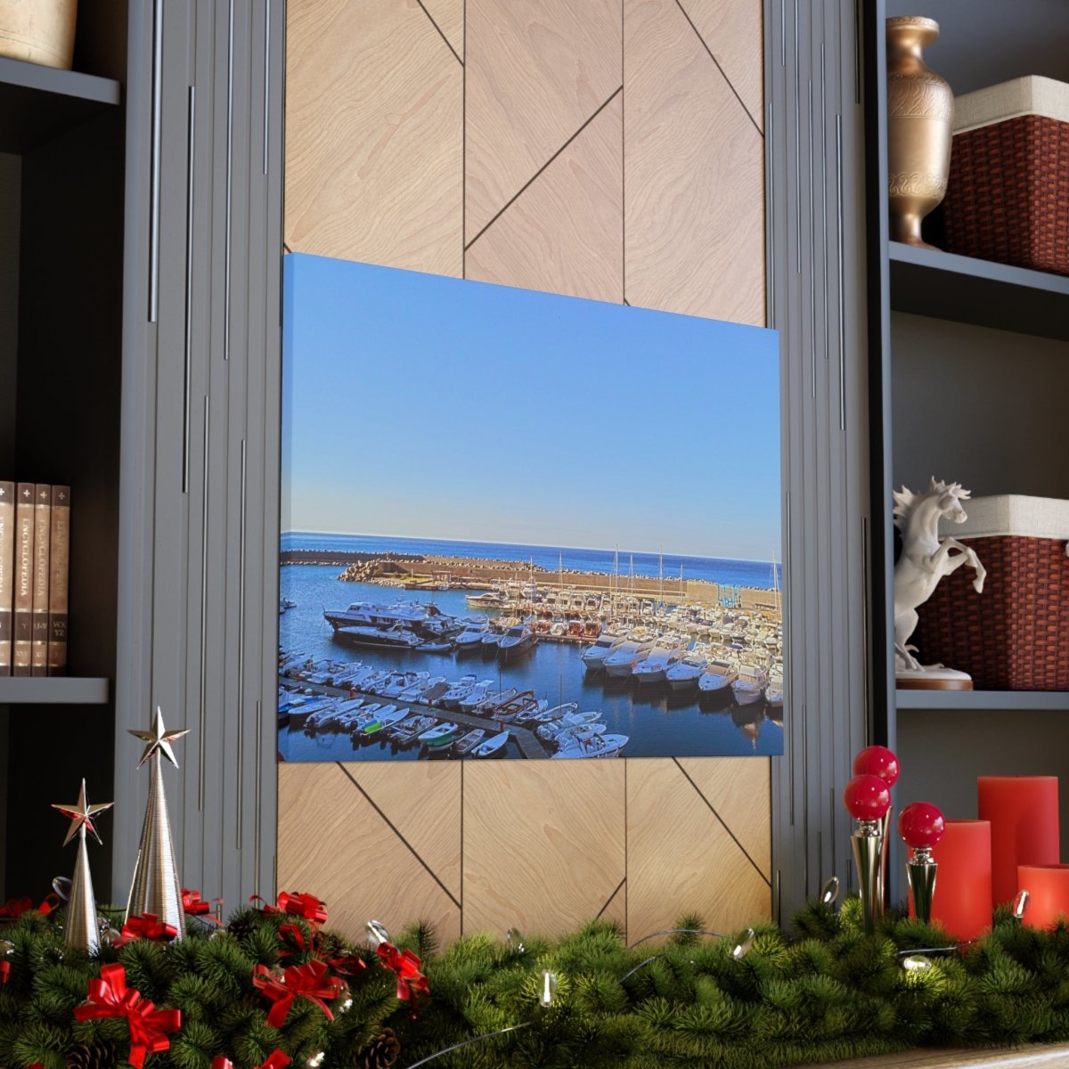 Marina in Maratea Bay on Canvas - Cosas y Punto