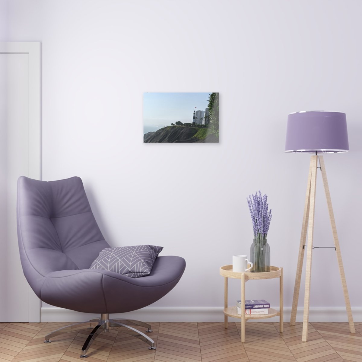 Miraflores Lighthouse in Lima Peru on Acrylic Glass Wall Art - Cosas y Punto