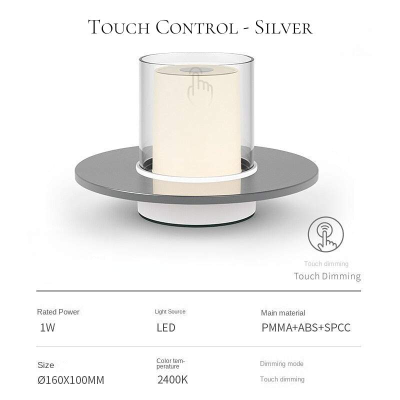 Modern Candlelight Ambience Rechargeable Table Lamp - Cosas y Punto