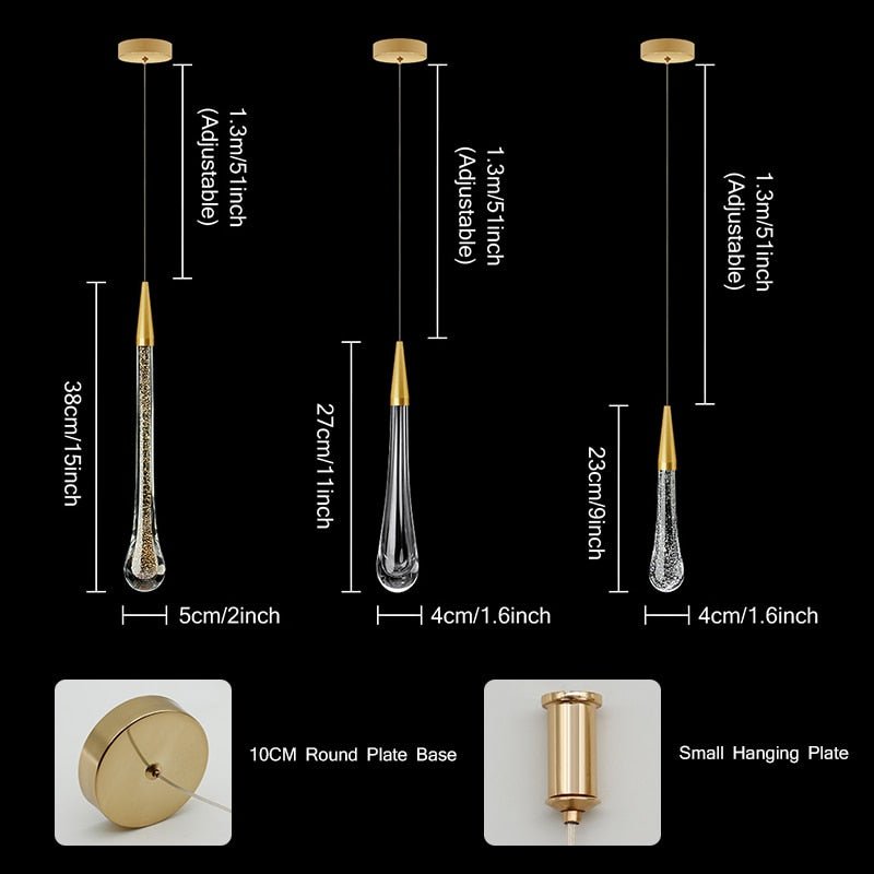 Modern Waterdrop Chandelier - Cosas y Punto