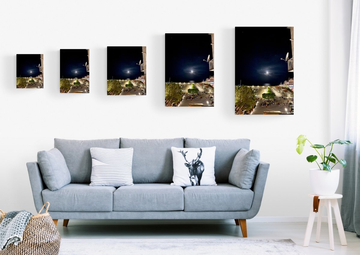 Moon over Maratea on Acrylic Glass Wall Art - Cosas y Punto