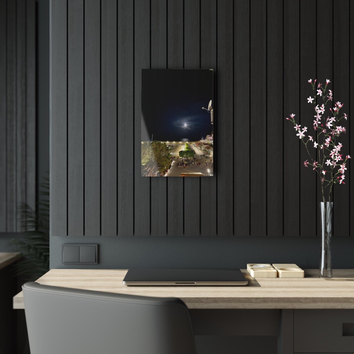 Moon over Maratea on Acrylic Glass Wall Art - Cosas y Punto